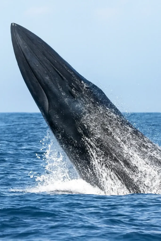 A humpback leaps beneath tropical skies off Sayulita, a vivid moment that celebrates the wild beauty and natural rhythm of the Riviera Nayarit.