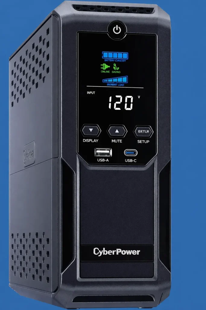 CyberPower uninterruptible power supply providing backup power and voltage protection to help maintain uptime in the Valle de Banderas region.